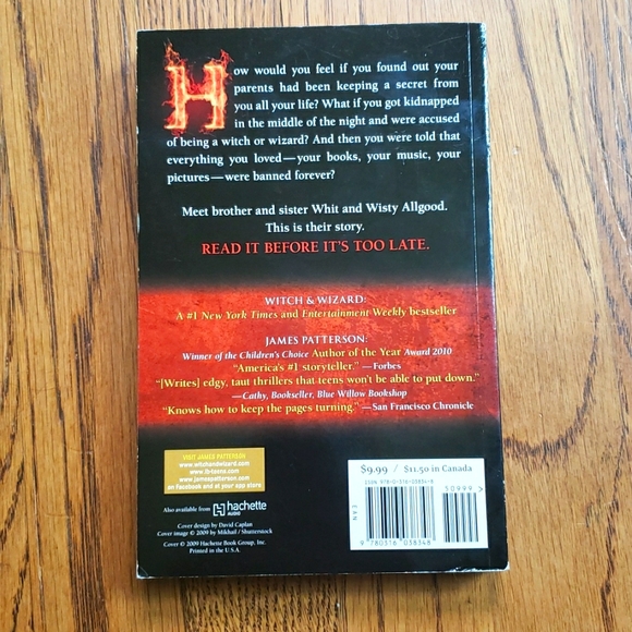Witch & Wizard By James Patterson Paperback Book - Picture 2 of 3